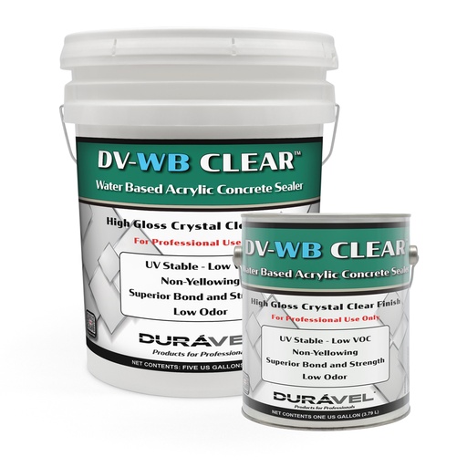 Duravel DV-WB™ Clear Water-Based Exterior Concrete Sealer 